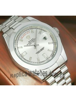 Rolex Day-Date Silver Watch 2021 Price in Pakistan