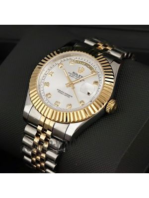 Rolex Day Date President Two Tone Silver Dial Watch Price in Pakistan