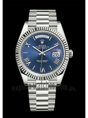 Rolex Day-Date Blue Dial Watch Price in Pakistan