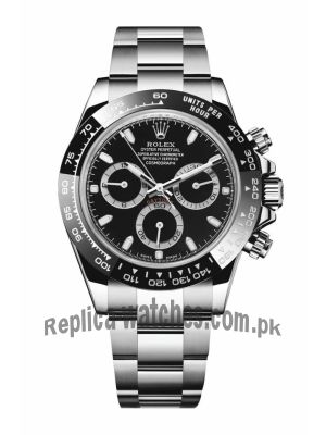 Rolex Cosmograph Daytona 116500LNBK SuperClone 1:1 Watch with NFC Card Price in Pakistan