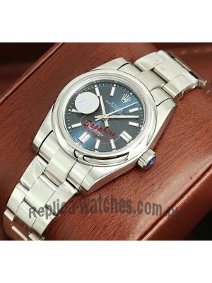 Rolex Oyster Perpetual Blue Dial Ladies Swiss Watch Price in Pakistan