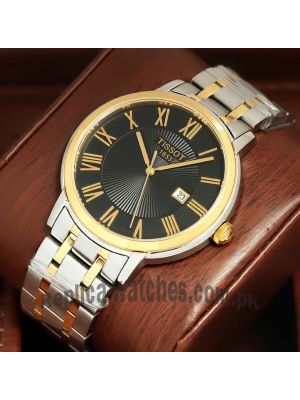 Tissot T-Classic Two Tone Black Dial Watch Price in Pakistan