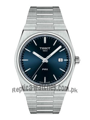 Tissot PRX Silver Stainless Steel Blue Dial Quartz Watch for Gents Price in Pakistan