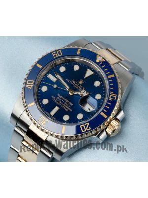 Rolex Submariner Two Tone Blue Dial Swiss Watch Price in Pakistan