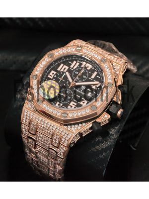 Audemars Piguet Royal Oak Offshore Pink Gold Diamond Men's Watch  Price in Pakistan