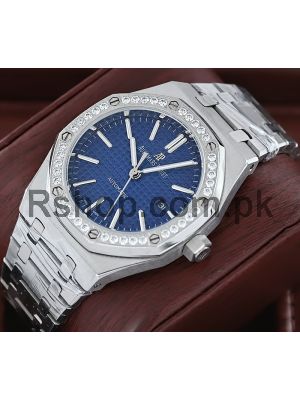 Audemars Piguet Royal Oak Blue Dial Diamond  Watch Price in Pakistan