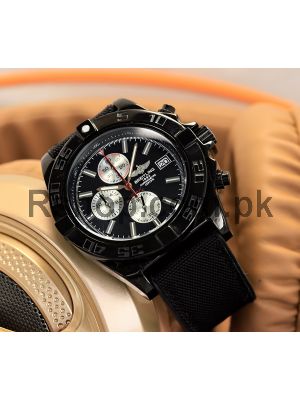 Breitling Black Chronograph Watch,