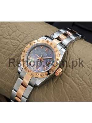 Rolex Datejust Mother of Pearl Dial Two Tone Watch Price in Pakistan