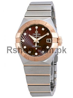 Omega Constellation Brown Dial Ladies Watch Price in Pakistan